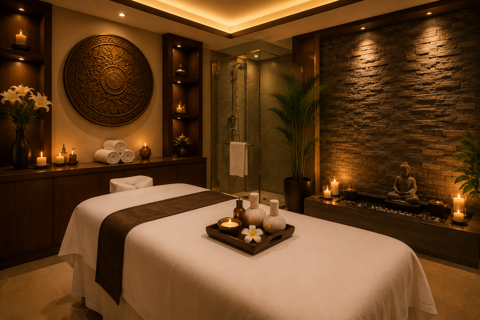 Luxury therapy room at Aura Wellness & Spa in Gomti Nagar Lucknow